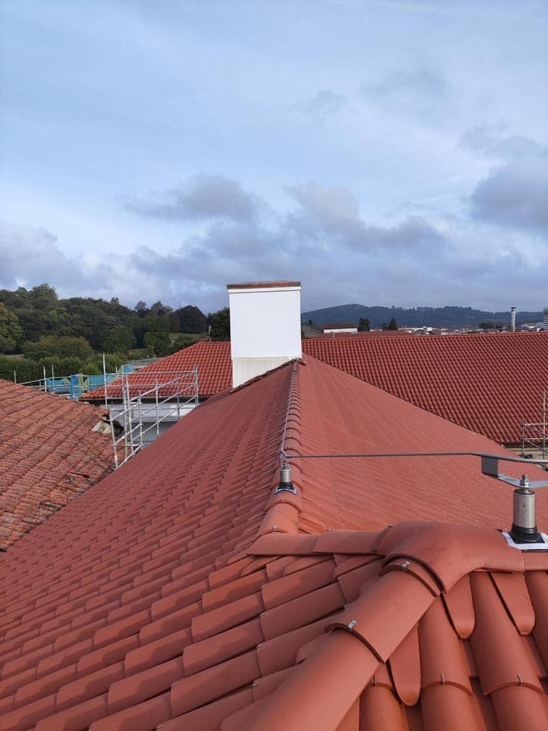 Cubierta nueva instalada en una vivienda de Vigo